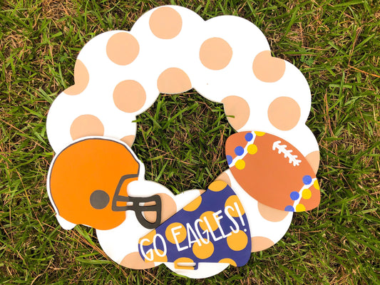 Football Attachment for interchangeable Seasonal Wreath