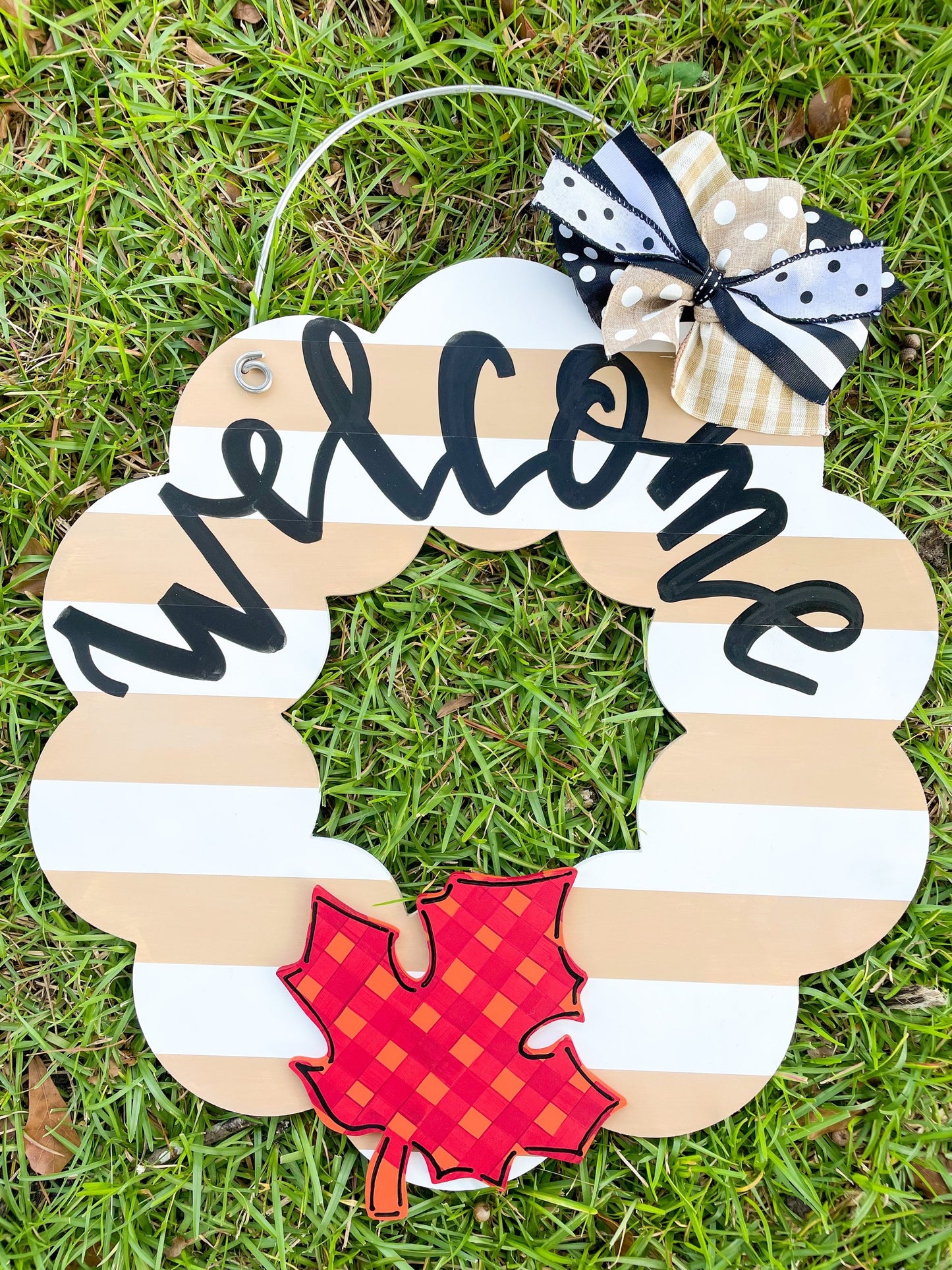 Fall Halloween Attachments for Wood Scallop Wreath