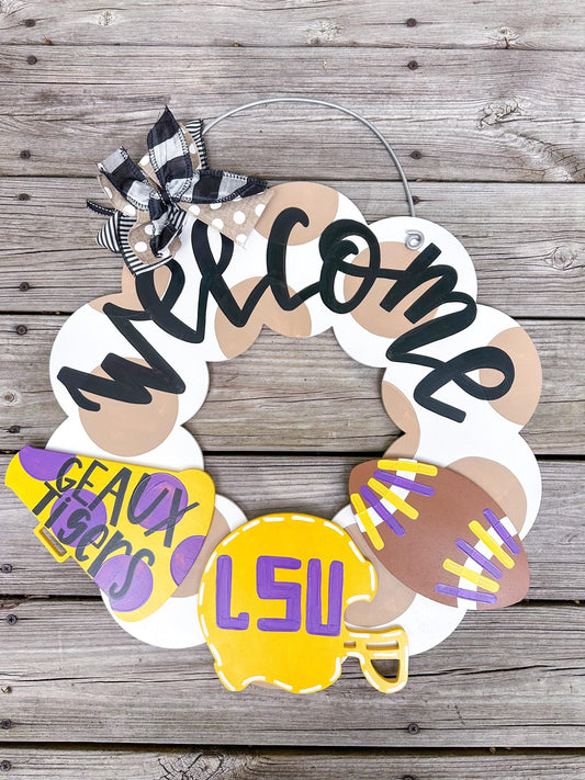 Football Attachment for interchangeable Seasonal Wreath