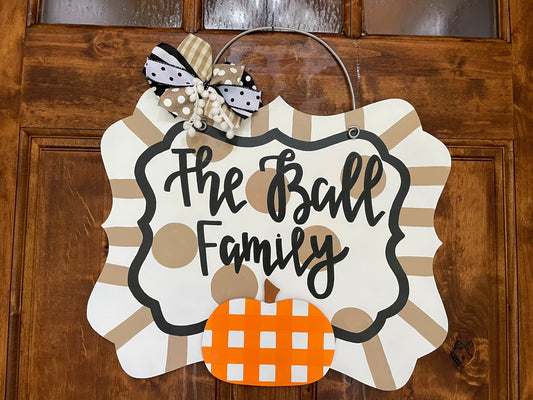 Personalized Attachment Neutral Door Hanger