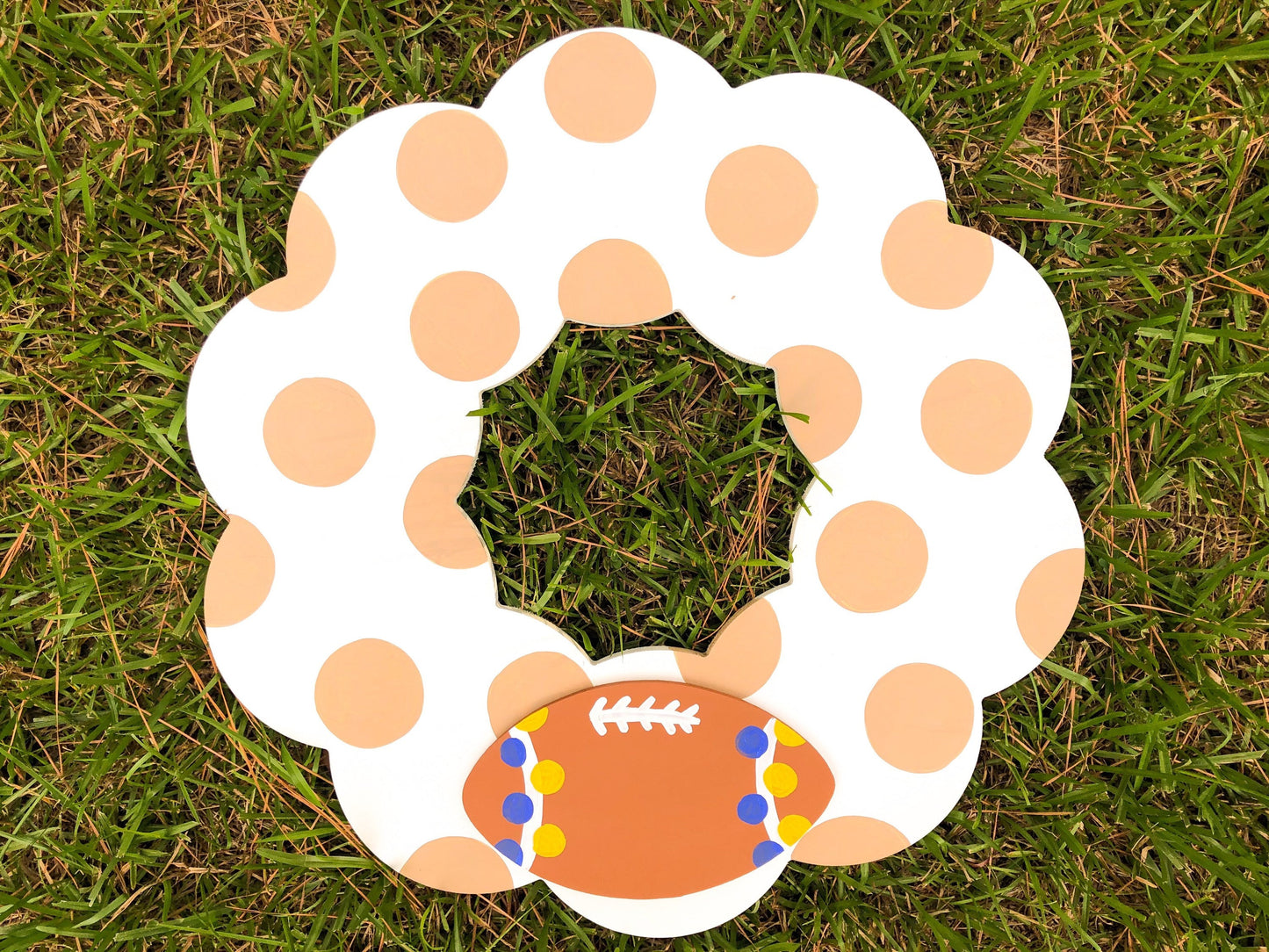 Football Attachment for interchangeable Seasonal Wreath