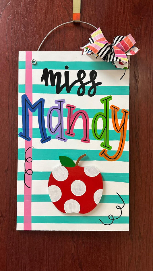 Teacher Notebook Attachment Door Hanger
