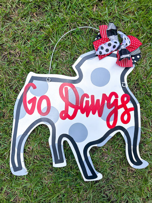 Go Dawgs Door Hanger