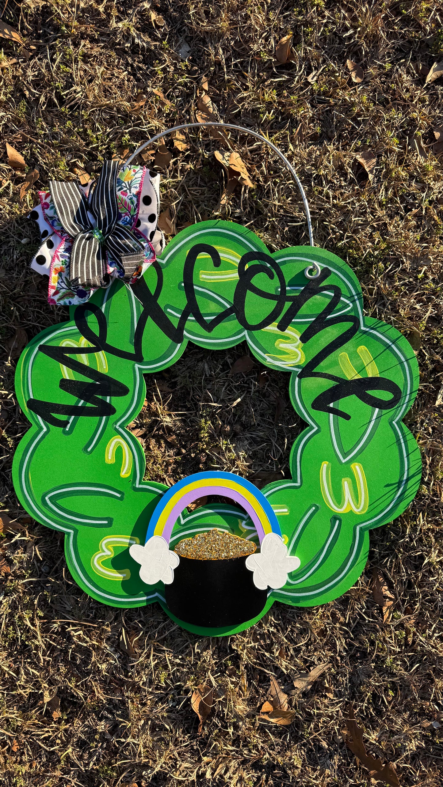 Green Leaf Year Round Attachment Wreath