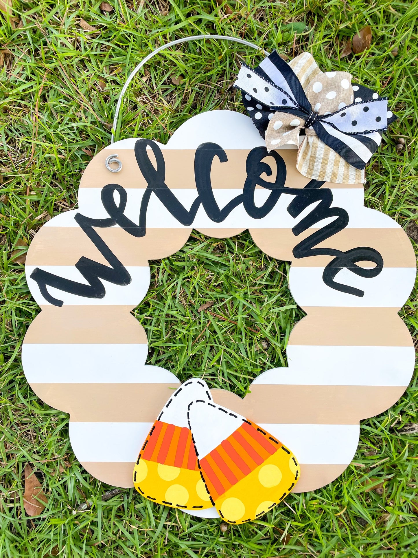 Fall Halloween Attachments for Wood Scallop Wreath