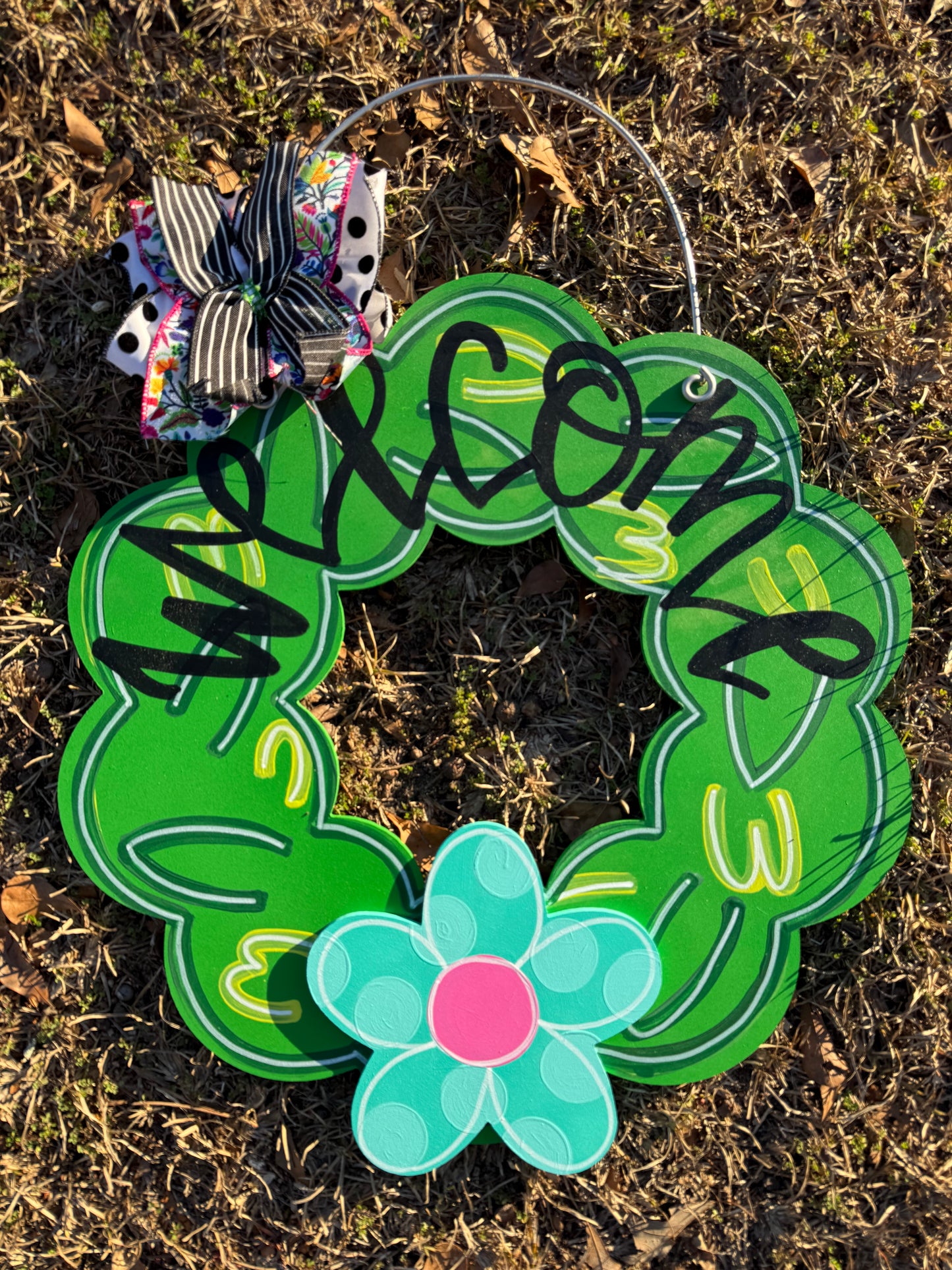 Green Leaf Year Round Attachment Wreath