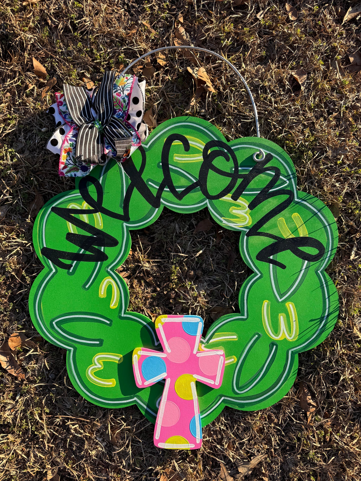 Green Leaf Year Round Attachment Wreath