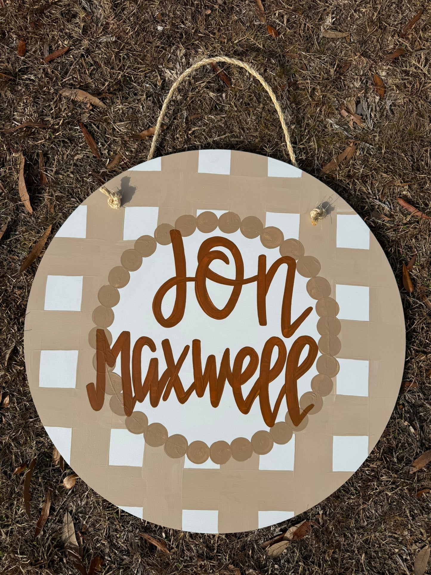 Nursery Baby Neutral Door Hanger