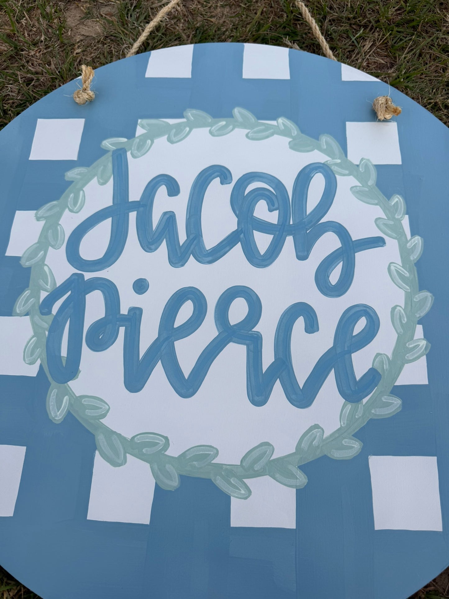 Blue Baby Neutral Door Hanger