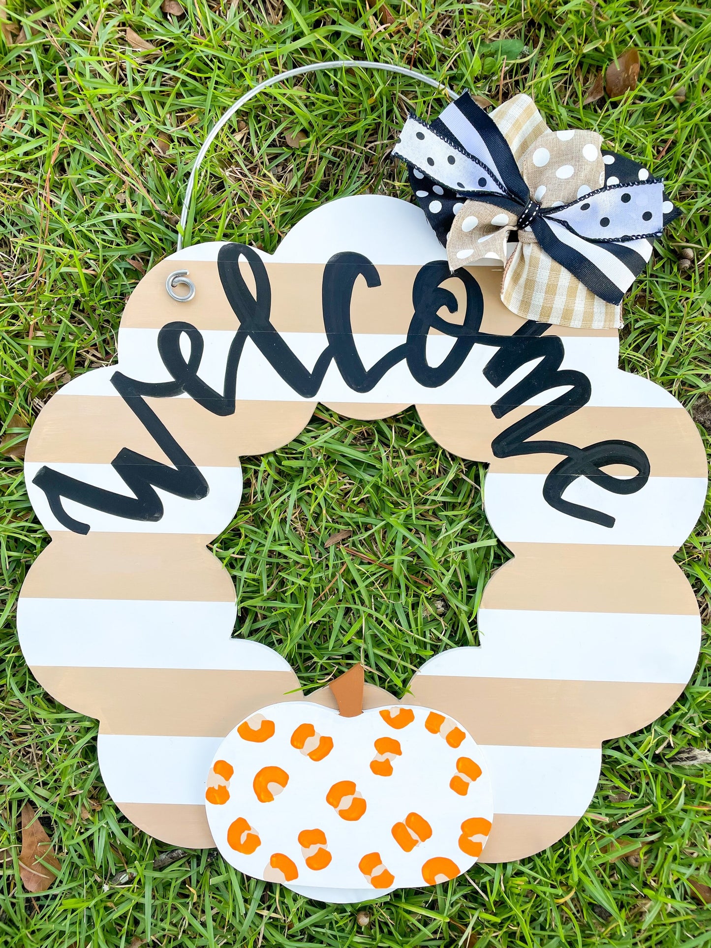 Fall Halloween Attachments for Wood Scallop Wreath