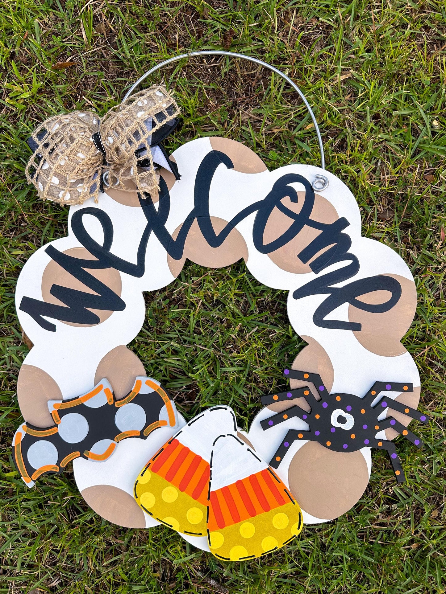 Fall Halloween Attachments for Wood Scallop Wreath