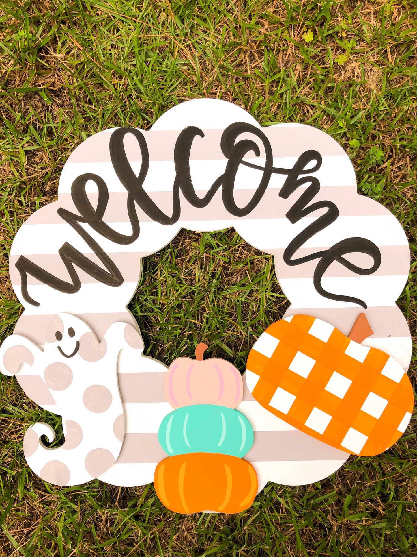 Fall Halloween Attachments for Wood Scallop Wreath